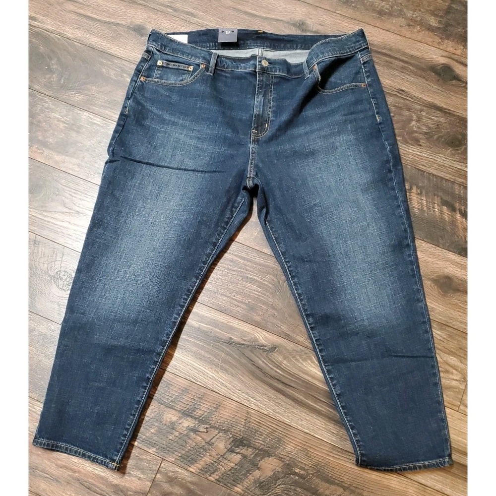 GAP GIRLFRIEND MID RISE JEANS TAPERED SIZE 35 (20‎ R) NWT Dark Wash